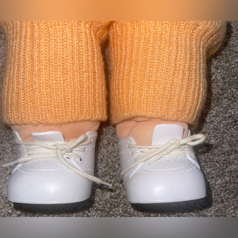 Vintage Cabbage Patch Kids doll 1986 blonde hair green eyes outfit shoes - Picture 8 of 11